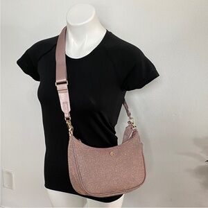 Lululemon City essentiall Pink Glitter Shoulder Bag